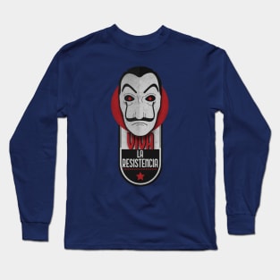 Viva La Resistencia Mask Long Sleeve T-Shirt